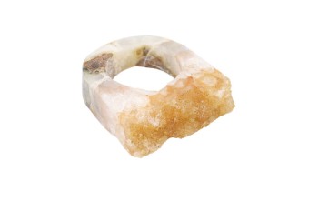 Pierścionek Cytryn Surowy Exclusive rozmiar 18