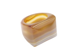 Pierścionek Agat Brąz rozmiar 28