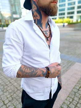 Naszyjnik z kamieni naturalnych w męskiej stylizacji z pasującymi bransoletkami, marka Brazi