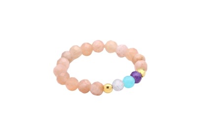 Pierścionek z granatowym lapis lazuli w złotej oprawie, marka Brazi