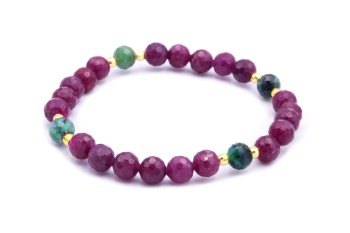 Bransoletka Rubin i Zoisyt