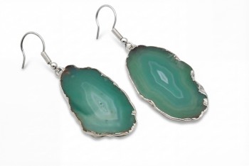 Kolczyki Agat Plaster