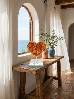 Szczotka serce cytrynu na podstawce nr. 151 - aranżacja wnętrza