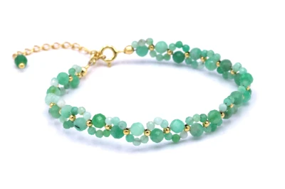 Bransoletka Kwiatek Szmaragd