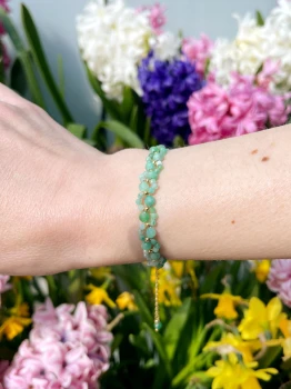 Bransoletka Kwiatek Szmaragd