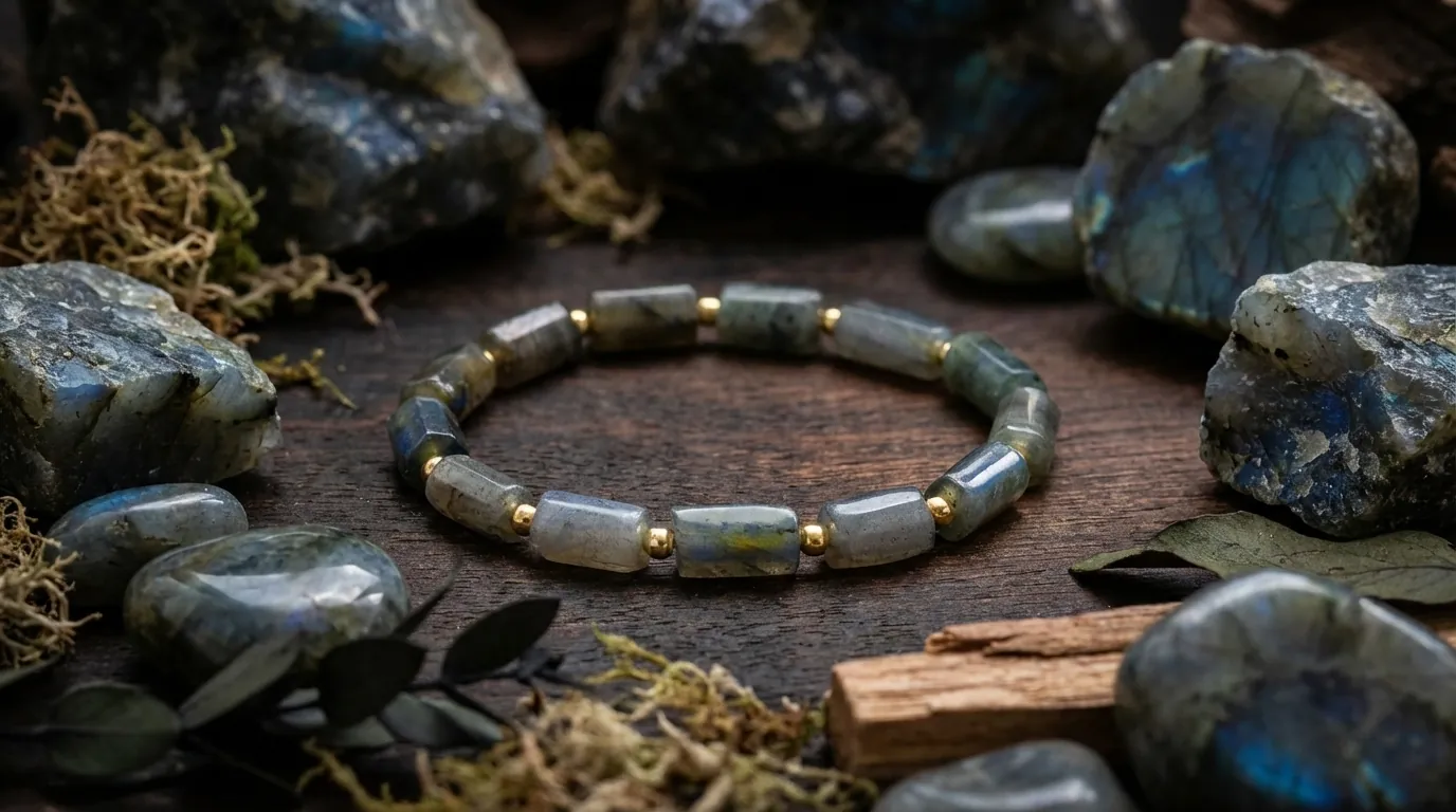 Właściwości labradorytu - kamień w otoczeniu naturalnych elementów