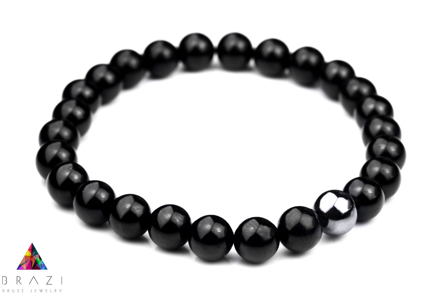 Bransoletka Męska Turmalin Hematyt