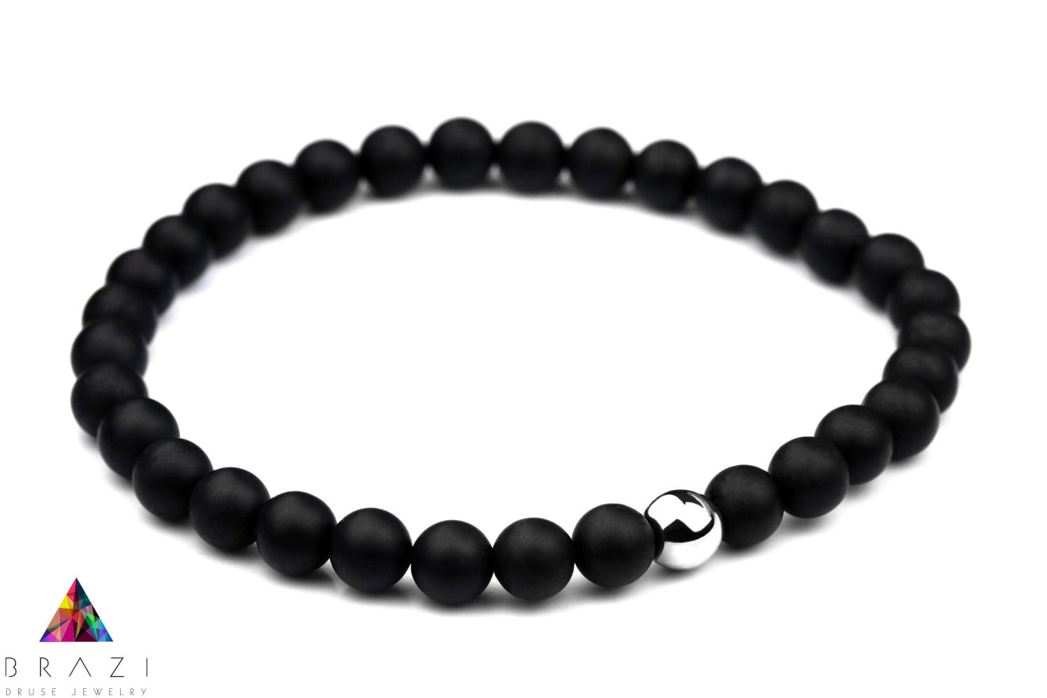 Bransoletka Męska Turmalin Hematyt mat